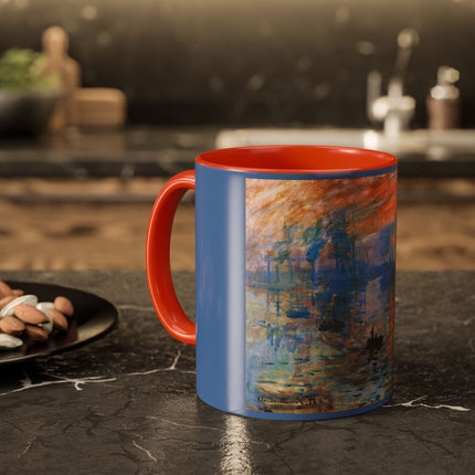 Sunrise by Claude Monet Colorful Mugs (11oz, 15oz)