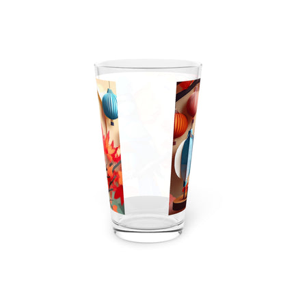 Blue Jay at an Autumn Tea Ceremony Glass, 16oz