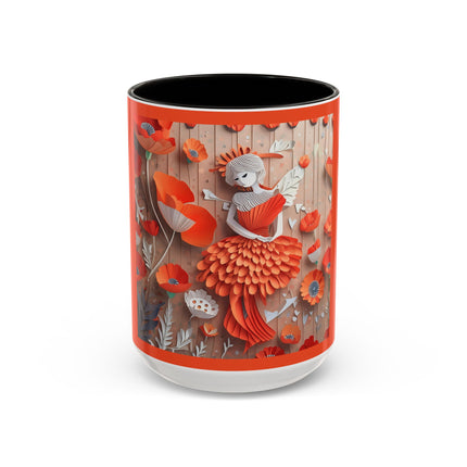 Poppy Fairy Colorful Mugs (11oz, 15oz)