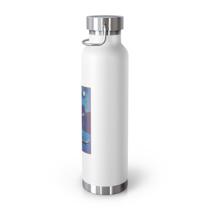 Fireworks in Venice by George Barbier Copper Vacuum Insulated Bottle, 22oz