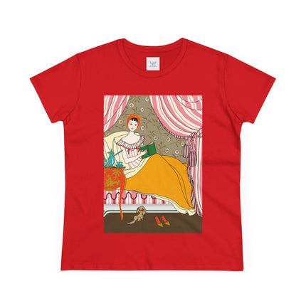 A Moment of Elegance and Comfort Women's Midweight Cotton Tee
