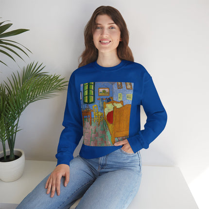 The Bedroom by Vincent van Gogh Heavy Blend™ Crewneck Sweatshirt