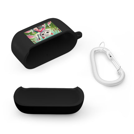 Geisha Kitten Strolls Among the Spoonbills AirPods and AirPods Pro Case