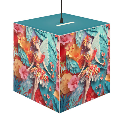 Hibiscus Fairy Light Cube Lamp