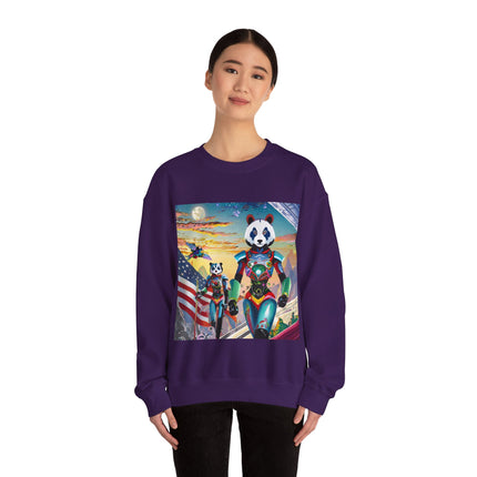Cyber Punk Robots Unisex Heavy Blend™ Crewneck Sweatshirt