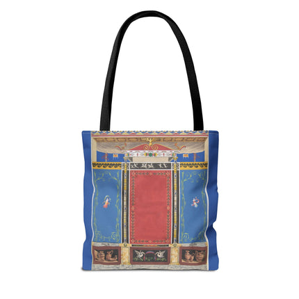 Trompe L’Oeil Designer Tote Bag – Columns, Swans and Vases (AOP)