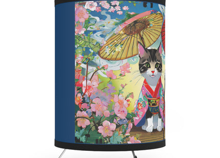 Kimono Kitties Tripod Lamp