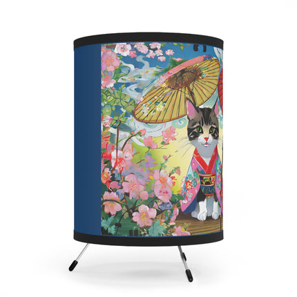 Kimono Kitties Tripod Lamp