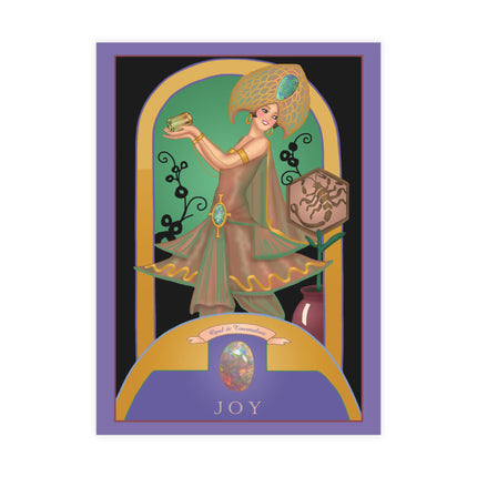 October & Opal, Tourmaline (from the Gem Series) by Sofia Chiostri Postcards (envelopes included) - Bundles of 10, 30, 50 Pieces