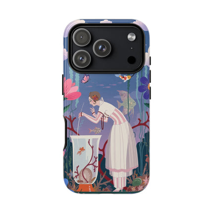 🐠🌸 The Enchanted Aquarium Garden Phone Case – Art Deco Underwater Fantasy