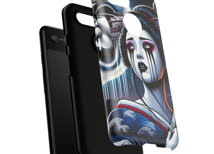 Geisha’s Black Ink Tears Phone Cases