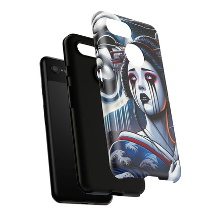 Geisha’s Black Ink Tears Phone Cases