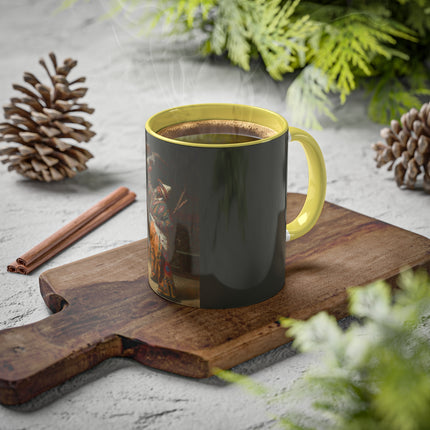 A Rich Kirghiz Huntsman with a Falcon by Vasily Vereshchagin Colorful Mugs, 11oz