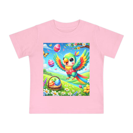 Easter Parrot Baby Short Sleeve T-Shirt