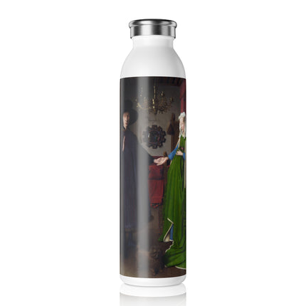 Arnolfini Portrait by Jan Van Eyck Slim Water Bottle