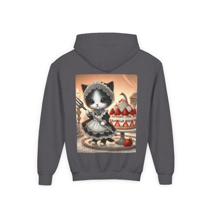 Patisserie Kitten Youth Hooded Sweatshirt – Sweet Charm & Storybook Delight