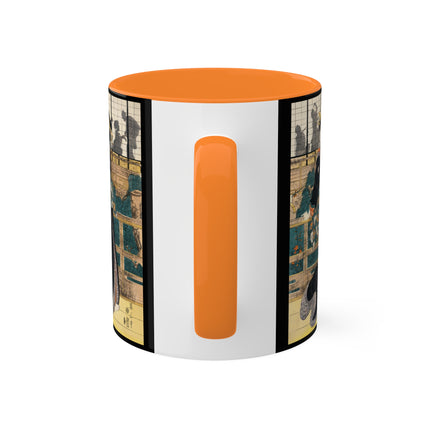 Japanese woman woodcut print by Kikukawa Eizan Colorful Mugs, 11oz