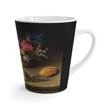 Flower Still Life by Ambrosius Bosschaert Latte Mug
