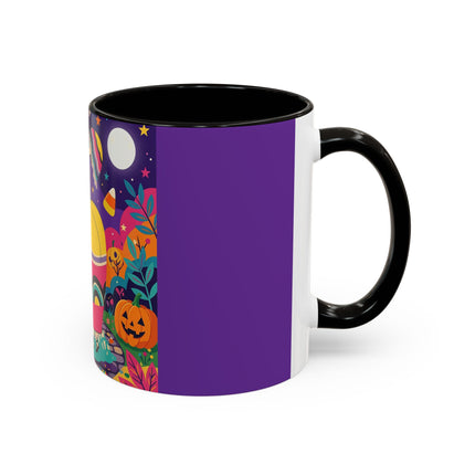 🌙🎃 The Lady Of Moonbeam Hollow Colorful Mug – Whimsical Halloween Charm