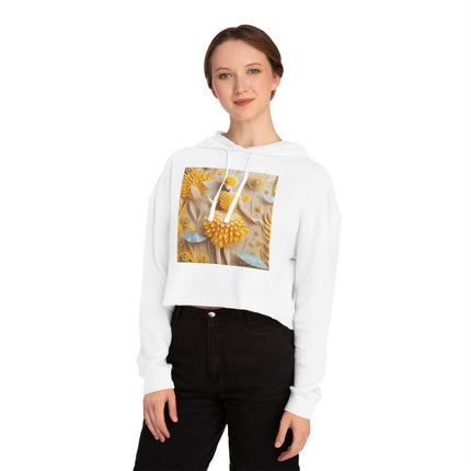 Dandelion Fairy Women’s Cropped Hooded Sweatshirt