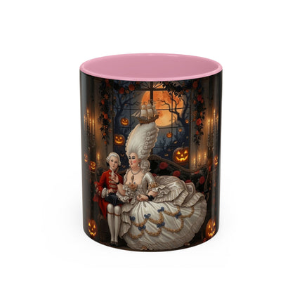 🌙🎃 The Moonlit Pumpkin Parlor Colorful Mug – Elegant Halloween Charm