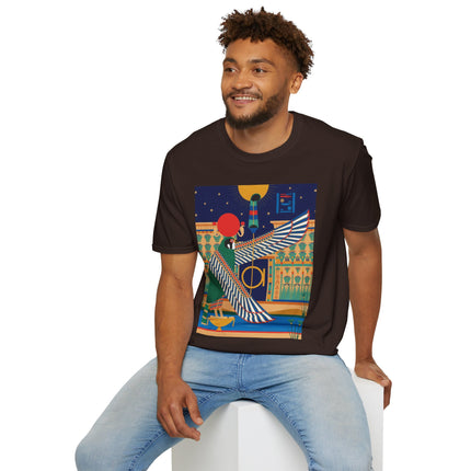 Winged Sun Disc & Falcon T-Shirt – Emblem of Hermes Trismegistus