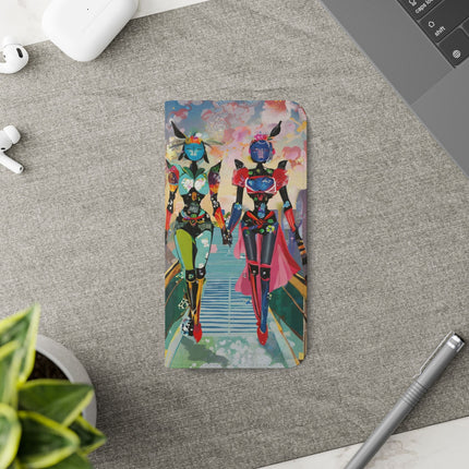 🤖🌆 Cyber Punk Robot Models Flip Case – Futuristic Fashion & Neon Elegance