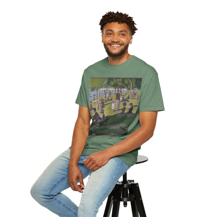 A Sunday on La Grande Jatte by Georges Seurat Unisex Garment-Dyed T-shirt