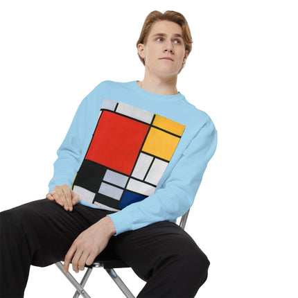 Composition with Red, Yellow, Blue, and Black by Piet Mondrian Garment-Dyed Sweatshirt