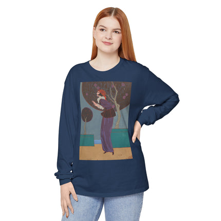 Les Lucioles by Charles Martin Garment-dyed Long Sleeve T-Shirt