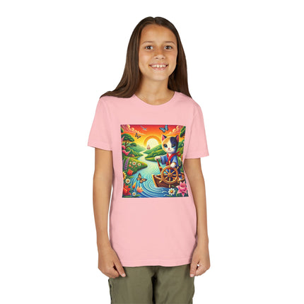 Sailor Kitten’s River Adventure Youth Short Sleeve Tee