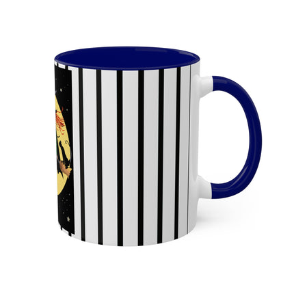 A Witch’s Moonlit Flight Colorful Mugs, 11oz