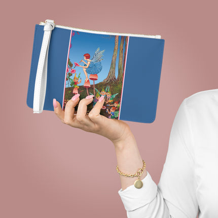 Periwinkle Painting the Petals by Ida Outhwaite Clutch Bag
