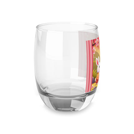 Whimsical Springtime Exchange Whiskey Glass
