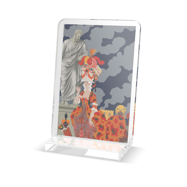 Rococo Grandeur Acrylic Plaque – Opulent Courtly Elegance