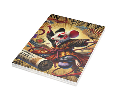 Theatrical Mouse on a Mission Postcards (envelopes included) - Bundles of 10, 30, 50 Pieces
