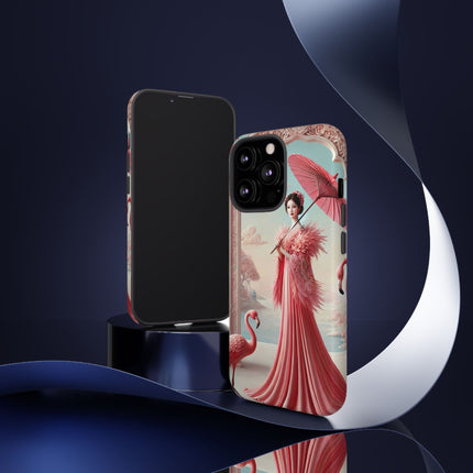 Petals, Porcelain, and Flamingos Phone Cases