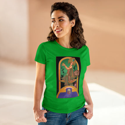 October & Opal, Tourmaline (from the Gem Series) by Sofia Chiostri Women's Midweight Cotton Tee