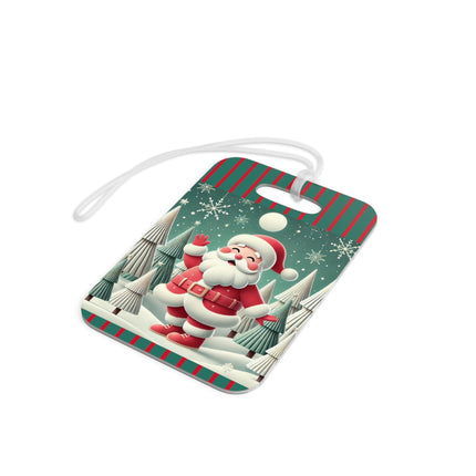 Santa's Joyful Night Luggage Tag