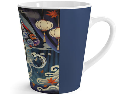 Skeleton Kabuki Performer Latte Mug