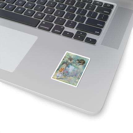 “I growl when I’m pleased, and wag my tail when I’m angry” by Sir John Tenniel Kiss-Cut Stickers (4 Sizes)