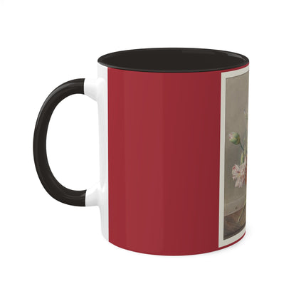 Floral Still Life by Georgius Jacobus Johannes van Os Colorful Mugs, 11oz
