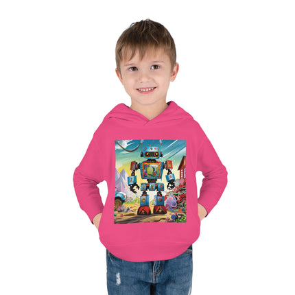 The Rusty Robot Toddler Pullover Fleece Hoodie