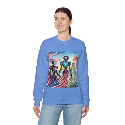 High Fashion Cyberpunk CIA Robots Unisex Heavy Blend™ Crewneck Sweatshirt