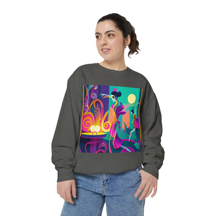 Dance of the Skeleton Ballerinas Unisex Garment-Dyed Sweatshirt