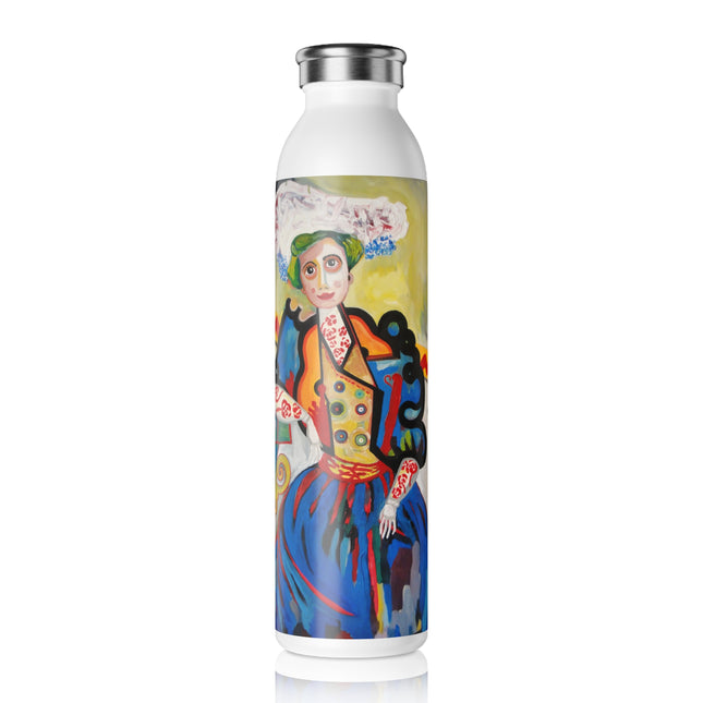 A Mulher by Amadeo de Souza-Carosa Slim Water Bottle