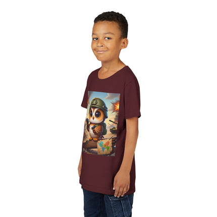 Owl on the Front Lines Youth Short Sleeve Tee