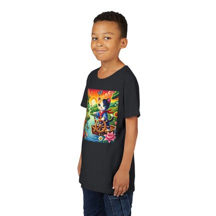 Sailor Kitten’s River Adventure Youth Short Sleeve Tee