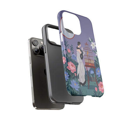 🌸🐦 The Lady Of The Garden Birdcage Phone Case – Art Deco Floral Elegance