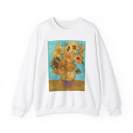 Vase with Twelve Sunflowers by Vincent Van Gogh Heavy Blend™ Crewneck Sweatshirt